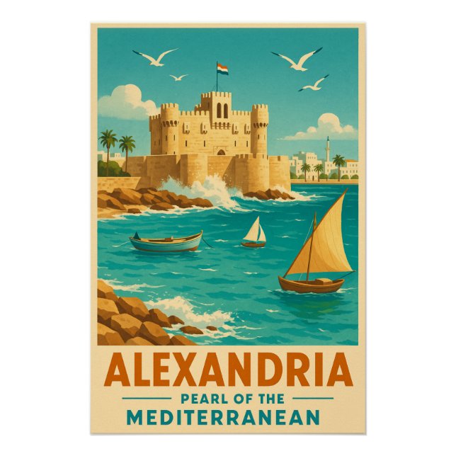 Póster Alexandria - Pérola do Mediterrâneo (Frente)