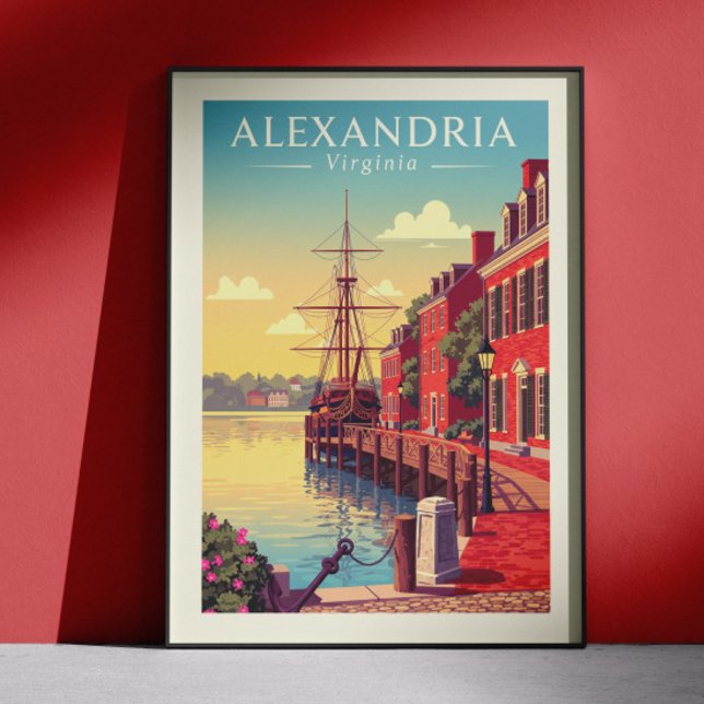 Poster Alexandria Virgínia Vintage (Criador carregado)