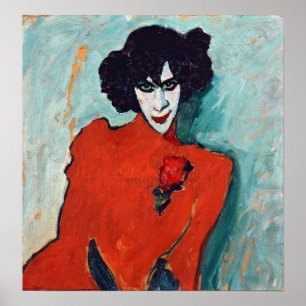 Póster Alexej Jawlensky Portrait of the Dancer Aleksandr