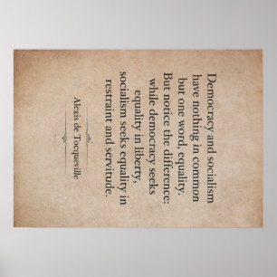 Póster Alexis de Tocqueville Cote