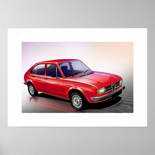 Poster Alfa Romeo Alfasud (Frente)