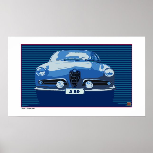 Poster Alfa Romeo-Impressão (Frente)