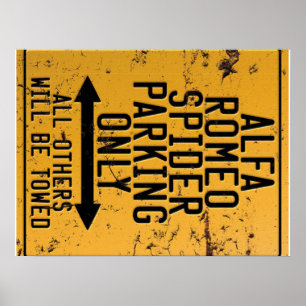 Poster Alfa Romeo Spider Apenas