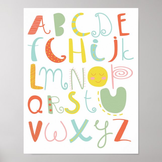 Poster Alfabeto ABC Kids (Frente)
