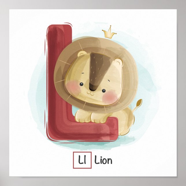 Poster Alfabeto Animal Cugado (Frente)