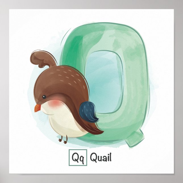 Poster Alfabeto Animal Cugado (Frente)