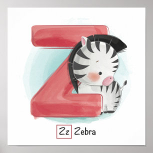 Poster Alfabeto Animal Cugado