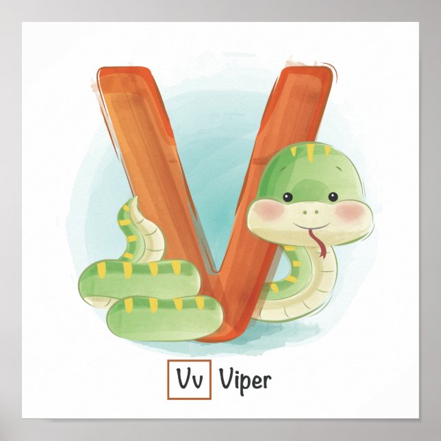 Poster Alfabeto Animal Cugado (Frente)