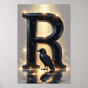 Poster Alfabeto de Halloween para Crianças ABC Letra R