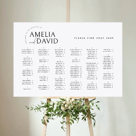 Poster Alfabeto Moderno Encontre seu Gráfico Sentado