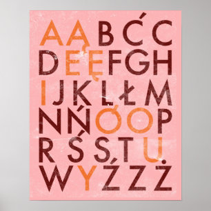 POSTER ALFABETO POLONÊS