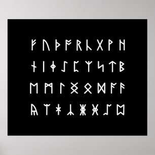 Poster Alfabeto Runic [Futhorc]