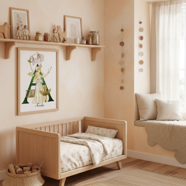 Poster Alfabeto Vintage Personalizado - Letra A (Criador carregado)