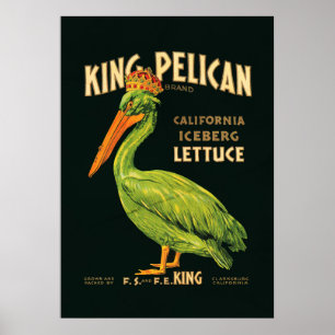 Poster Alface iceberg King Pelican