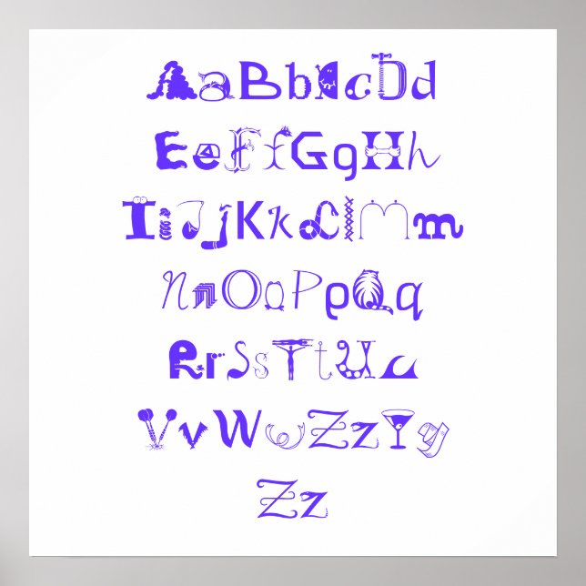 Póster Alfamabetico (Frente)