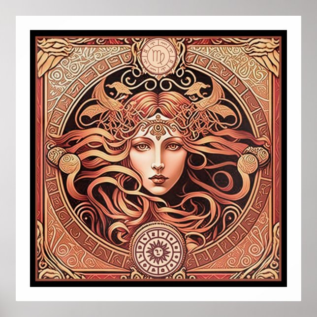 Poster Alfons Maria Mucha ~ Art Nouveau 1 300 (Frente)