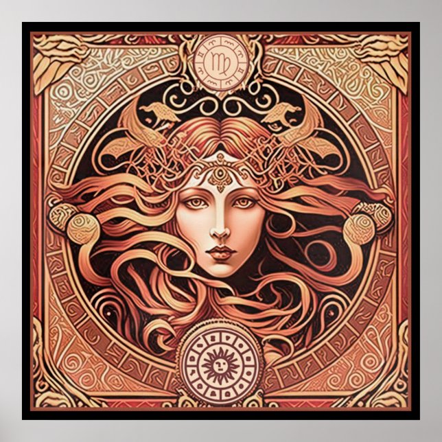 Poster Alfons Maria Mucha ~ Art Nouveau 1 300 Alfons (Frente)