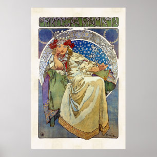 Póster Alfons Mucha 1911 Princezna Hyacinta