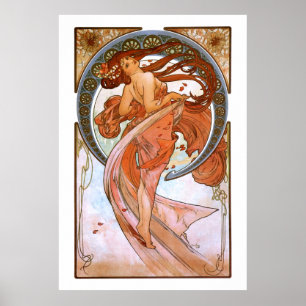 Póster Alfons Mucha: Dança