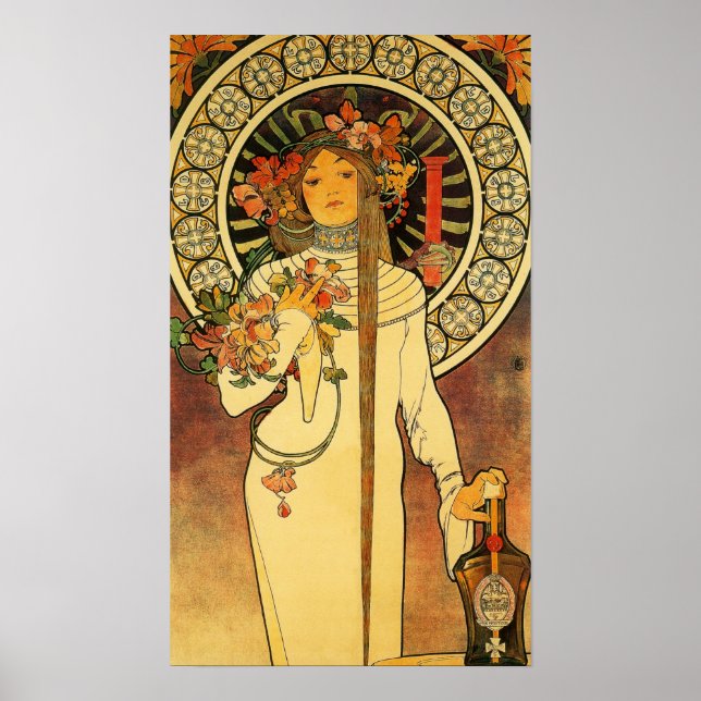 Poster Alfonse Mucha Trappistine Nouveau (Frente)