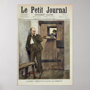 Póster Alfred Dreyfus na prisão