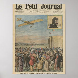 Póster Alfred Leblanc à chegada a Issy-les-Moulineaux