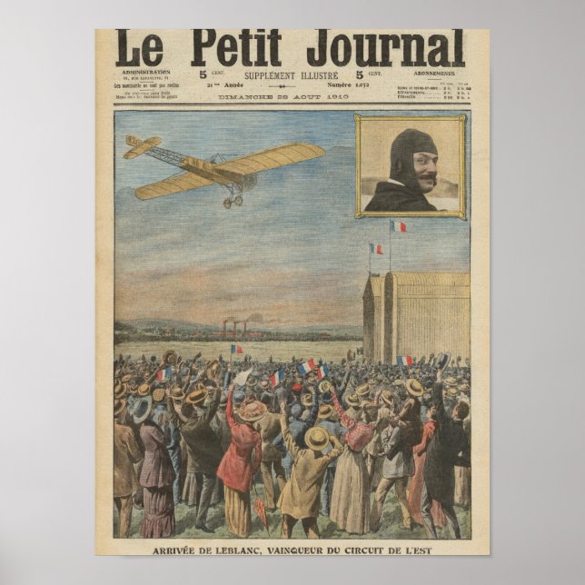 Póster Alfred Leblanc à chegada a Issy-les-Moulineaux (Frente)
