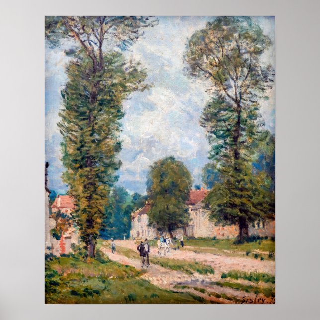 Poster Alfred Sisley - A Estrada de Versalhes (Frente)