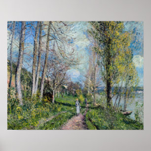 Poster Alfred Sisley - Banks do Sena em By