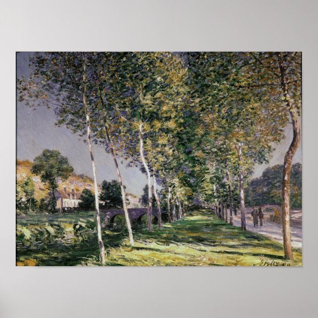 Poster Alfred Sisley | Caminhada (Frente)