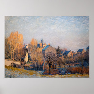 Poster Alfred Sisley - Manhã Congelada em Louveciennes
