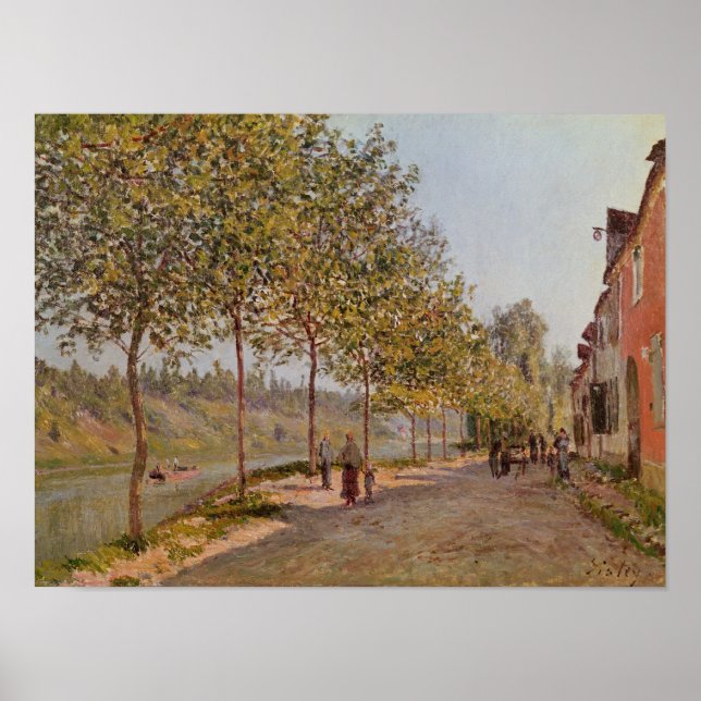 Póster Alfred Sisley | Manhã de junho em Mamas Santos (Frente)
