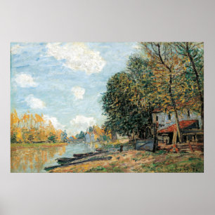 Poster Alfred Sisley Moret: As margens do rio Loing