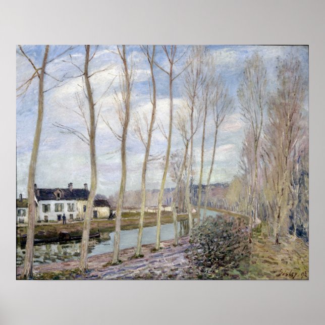 Poster Alfred Sisley O Canal de Loing (Frente)