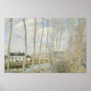 Póster Alfred Sisley - o canal do Loing