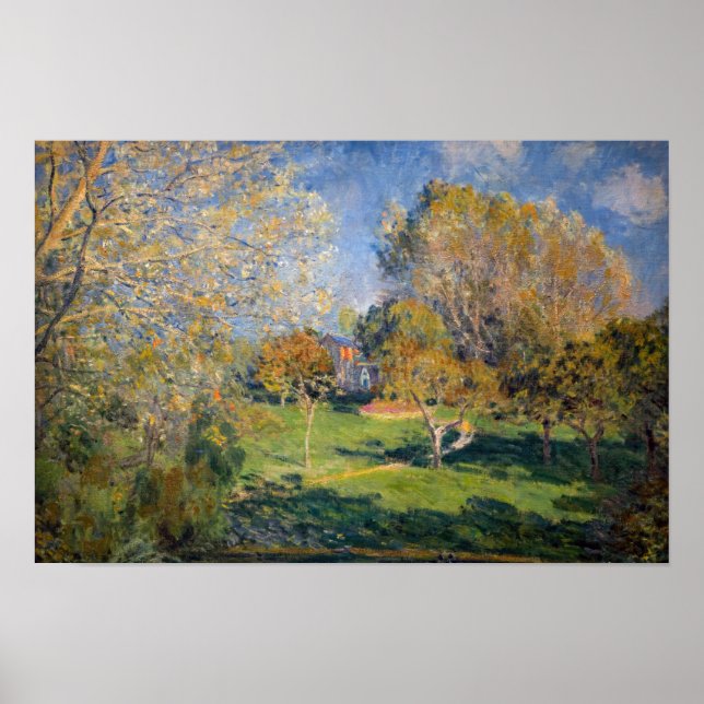 Poster Alfred Sisley - O Jardim de Hoschede, Montgeron (Frente)