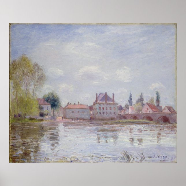 Póster Alfred Sisley | Ponte Moret-sur-Loing (Frente)