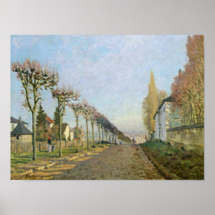 Póster Alfred Sisley Rua de la Máquina, Louveciennes
