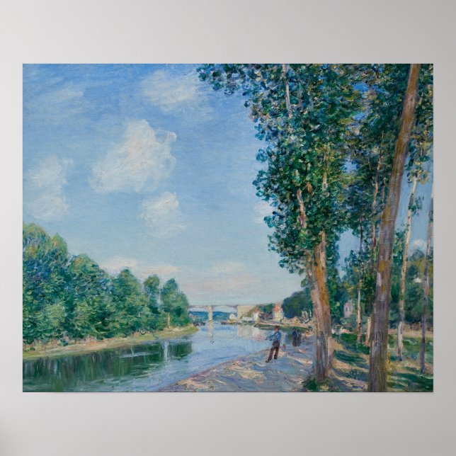 Poster Alfred Sisley - Santo-Mammes. June Sunshine (Frente)