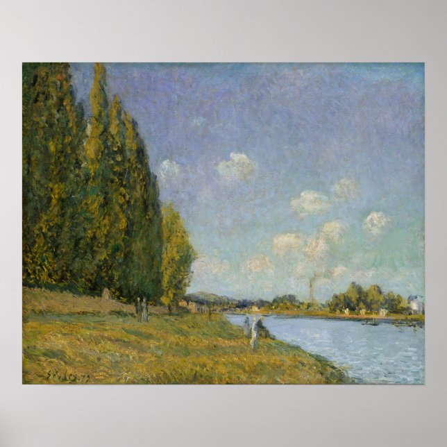 Póster Alfred Sisley | Sena em Billancourt (Frente)