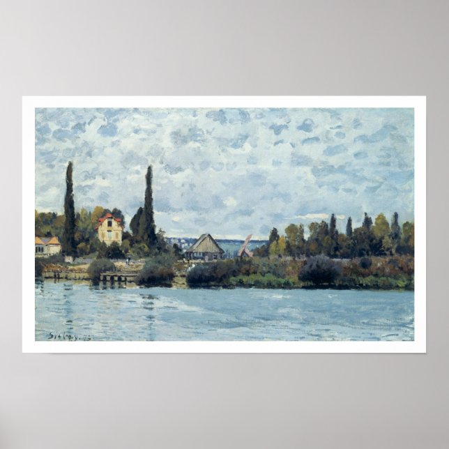 Póster Alfred Sisley | Sena em Bougal (Frente)