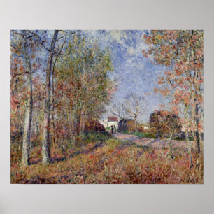 Póster Alfred Sisley   um canto das madeiras em Sablons