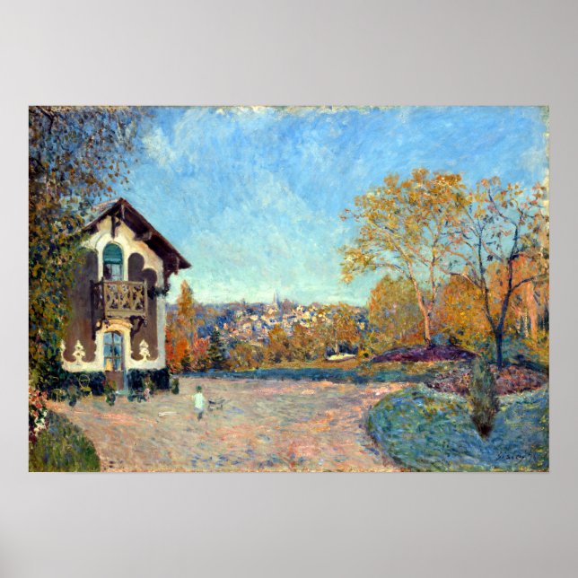 Póster Alfred Sisley View de Marly-le-Roi de Coeur-Vola (Frente)