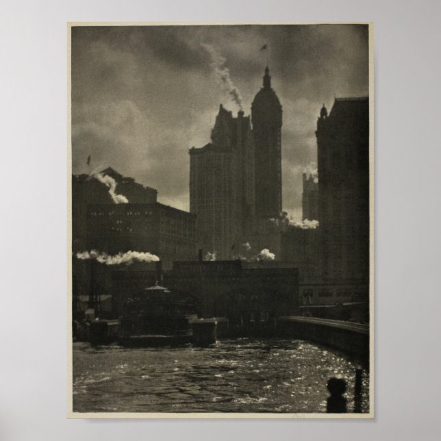 Poster Alfred Stieglitz Nova Iorque de Ambições Foto (Frente)