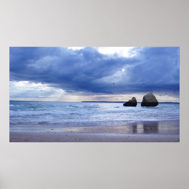 Poster Algarve – Portugal – Beach – Strand – Sea – Meer (Frente)