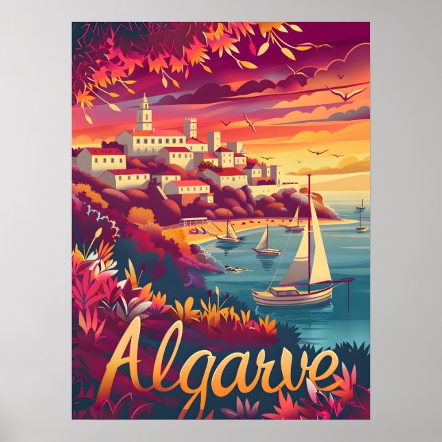 Poster Algarve Sunset (Frente)