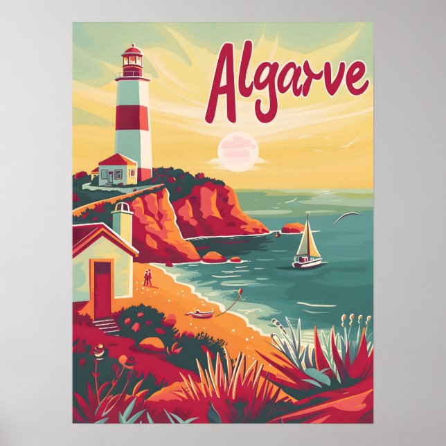 Poster Algarve Vintage (Frente)