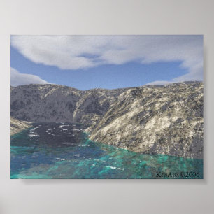 Poster algas da praia