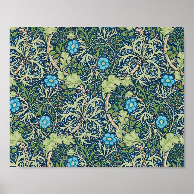 Poster Algas marinhas, William Morris (Frente)