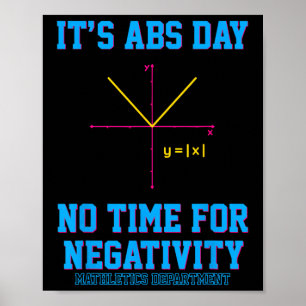 Poster Álgebra Divertida É Dia de Abs Professor de Matemá